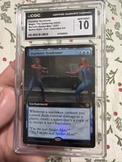 Magic MTG Impostor Syndrome (Extended) 0251 Spider-Man Foil CGC 10 - Image 1