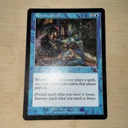 Rhystic Study - Prophecy MTG Magic The Gathering Enchantment LP - Image 1