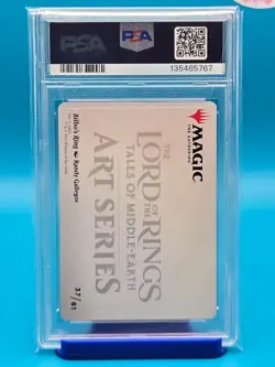 PSA 10 - 2023 MAGIC: THE GATHERING LOTR ART SERIES 37 BILBO'S RING GOLD STAMPED - Image 2