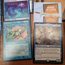 Whole COMMANDER Magic Deck - Heaven to Earth Games = BLUE Rare Tribal MERFOLK's - Image 1