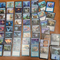 Whole COMMANDER Magic Deck - Heaven to Earth Games = BLUE Rare Tribal MERFOLK's - Image 2