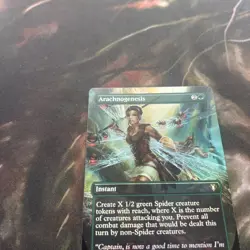 MTG, Arachnogenesis FOIL (Borderless) 647 Commander Masters Foil NM - Image 2