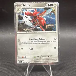 Scizor - Cosmos Holo - Obsidian Flames 141/197 Promo Pokemon TCG Card NM - Image 1