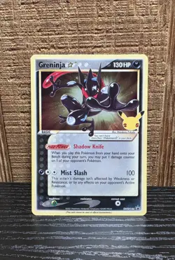 Pokemon TCG Greninja Gold Star SWSH144 Celebrations Black Star Promo Nm/M - Image 1