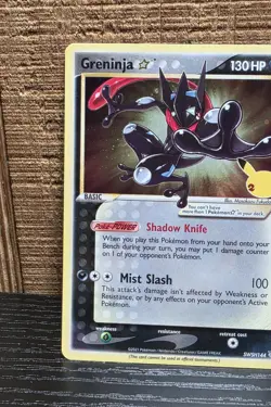 Pokemon TCG Greninja Gold Star SWSH144 Celebrations Black Star Promo Nm/M - Image 2