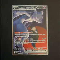 Pokemon Team Rocket's Mewtwo EX Ultra Rare Foil 280 HP Card 281/217 - Image 1