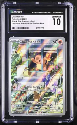 Charmander 044 CGC 10 - 2023 Pokemon SV Promos Obsidian Flames ETB - Image 1