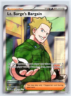 *READ* Lt. Surge's Bargain 170/132 Ultra Rare Mega Evolution Pokemon TCG - Image 1