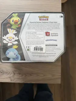 One Factory‑Sealed Pokemon TCG 2020 Galar Partners Tin – Featuring Cinderace V - Image 3