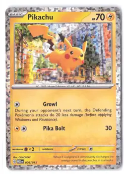 Pokemon Pikachu 006/015 McDonald's Promos 2023 LP Holo - Image 1