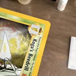 Pokemon Koga's Beedrill Gym Challenge 9/132 Holo Rare Unlimited 80 HP TCG - Image 4