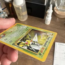 Pokemon Koga's Beedrill Gym Challenge 9/132 Holo Rare Unlimited 80 HP TCG - Image 5