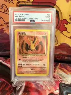 2002 Pokemon Moltres Legendary Collection Non Holo PSA 9 - Image 1