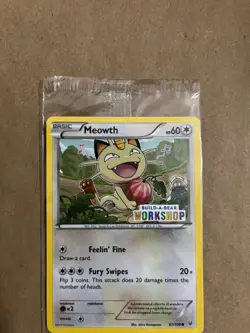 Pokemon TCG Meowth Build-A-Bear Workshop Promo 67/108 SEALED - Image 3