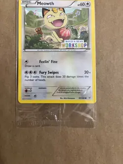 Pokemon TCG Meowth Build-A-Bear Workshop Promo 67/108 SEALED - Image 4