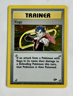 Koga 2000 Pokemon Gym Challenge Unlimited Holo #19/132 * Light Play - Image 1