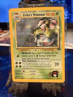 Pokemon TCG Erika's Venusaur 4/132 Gym Challenge Holo HP - Image 1