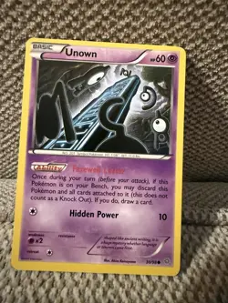 Pokemon TCG Unown Ancient Origins 30/98 Regular Common - Image 1