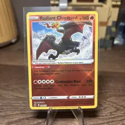 Pokemon TCG Radiant Charizard 020/159 Crown Zenith Radiant Rare - Image 1