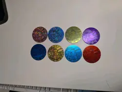 Pokemon Prismatic Evolutions Eevee Coins Set Of 8 From Mini Tins - Image 3