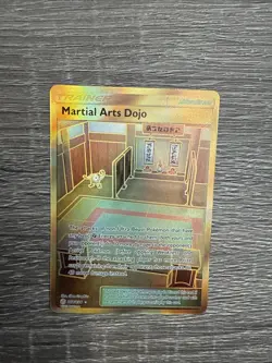 Martial Arts Dojo - 268/236 [Cosmic Eclipse] Pokemon TCG - GOLD SECRET RARE - NM - Image 4