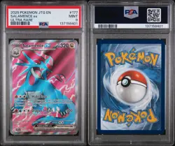 2025 POKEMON JTG EN-JOURNEY TOGETHER ULTRA RARE #177 SALAMENCE EX PSA 9 - Image 3