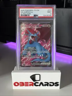 PSA 9! - Salamence ex 177/159 - Sv09: Journey Together Pokemon TCG - Image 1
