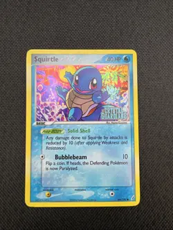 Squirtle 64/100 EX Crystal Guardians Stamped Reverse Holo Pokemon TCG - LP - Image 1