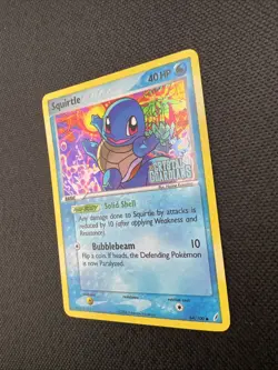 Squirtle 64/100 EX Crystal Guardians Stamped Reverse Holo Pokemon TCG - LP - Image 3