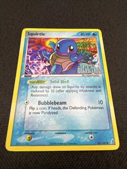 Squirtle 64/100 EX Crystal Guardians Stamped Reverse Holo Pokemon TCG - LP - Image 4