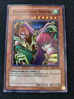 Yu-Gi-Oh! Harpie Lady Sisters (MRD-009) Metal Raiders Unlimited NM - Image 1