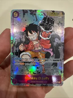 One Piece CCG English Monkey.D.Luffy Manga Alternate Art OP09-119 Custom Card - Image 1