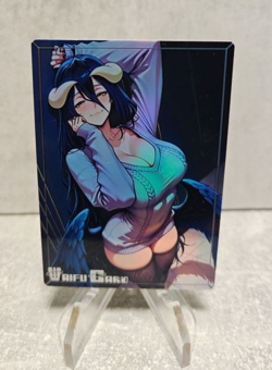 Albedo Trading Card Waifu Goddess Story Anime Girl holo Karte Manga Full Art - Image 1