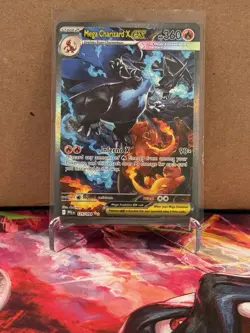 Pokemon Mega Charizard X EX 360 HP Holo Rare Card 125/094 Stage 2 PFL - Image 1