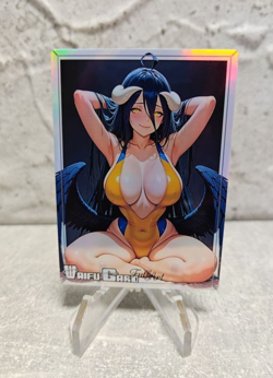 Albedo Trading Card Waifu Goddess Story Anime Girl holo Karte Manga Full Art - Image 1