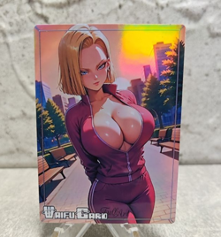 Android DBZ Trading Card Waifu Goddess Story Anime Girl holo Karte Manga Full - Image 1
