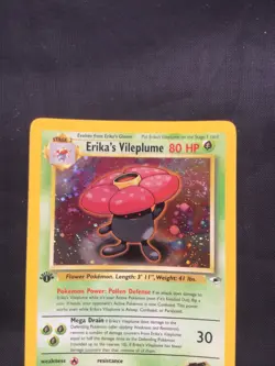 Pokemon Cards: Gym Heroes 1st Edition Rare Holo: Erika's Vileplume 5/132 - Image 2
