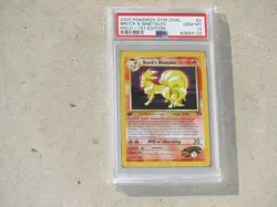2000 POKEMON GYM CHALLENGER BROCK'S NINETALES HOLO 1ST EDITION CARD #3 PSA 10 - Image 3