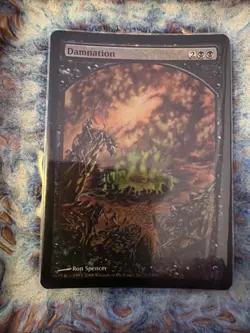 Magic the Gathering Foil Borderless Card Damnation, NM, Special Guests (SPG) - Image 1
