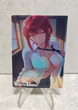Makima Trading Card Waifu Goddess Story Anime Girl holo Karte Manga Full Art - Image 1