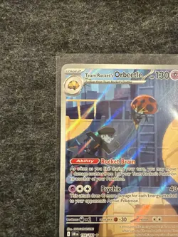 Pokemon TCG Team Rockets Orbeetle Destined Rivals 198/182 Illustration Rare Card - Image 2