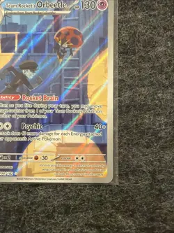 Pokemon TCG Team Rockets Orbeetle Destined Rivals 198/182 Illustration Rare Card - Image 4