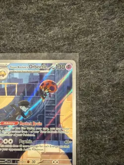 Pokemon TCG Team Rockets Orbeetle Destined Rivals 198/182 Illustration Rare Card - Image 5
