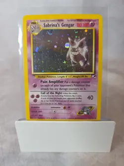 Pokemon TCG Sabrina's Gengar Holo Rare Card 14/132 Gym Heroes - Image 1