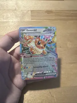 Pokemon TCG Eevee EX Prismatic Evolutions Double Rare Holo Card 075/131 SV - Image 2