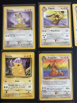 Pokemon 9 Card Lot Holo Pidgeot, Dragonite, Eevee, Pikachu, Aerodactyl, Ditto + - Image 4