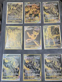 Pokemon 9 Card Lot Gold/Black (Mew Vmax, Eternatus Vmax, More) - Image 3