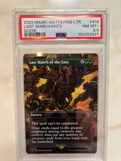 PSA 8.5 2023 MTG Last March of the Ents LTR Lord of the Rings Graded - Image 1