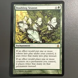 DOUBLING SEASON MTG Magic the Gathering Ravnica Rare (NM condition) - Image 1