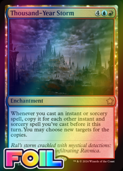 x1 Thousand-Year Storm FDN Foundations MTG 248 FOIL RARE M/NM 1x - Image 1
